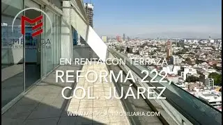 Departamento en renta en REFORMA 222, piso 22 con terraza
