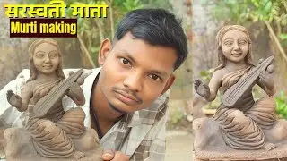 Saraswati Mata Murti Making | Clay Saraswati Idol Making Step by Step | Haste Face Banane Ka Tarika