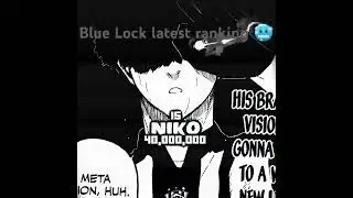Blue Lock  latest ranking #anime #football #bluelock #bluelockedit #ronaldo #animeedit #shorts #4k