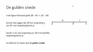 De gulden snede (VWO wiskunde C)