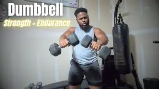 25 Minute Dumbbell and Body weight HIIT Workout | Strength + Endurance | Follow Along