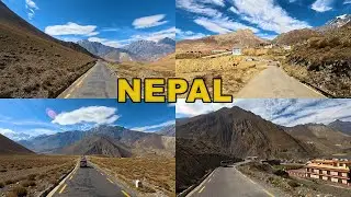 Nepal Scenic Drive 🇳🇵 Mustang ☀️ 2023 4K HDR