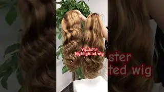 Vipsister body wave highlighted 5x5 closure wig | #highlightedwig #highlightedhair #colorwigs