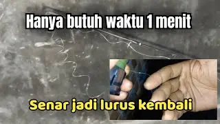 cara meluruskan senar pancing yang keriting