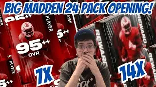 *WILD* 7X 95++ PACK OPENING IN MADDEN 24 & LEGENDARY MUT REWARDS!!