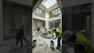 A Luxury Home Indoor Garden Space Construction