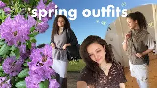 spring outfit ideas 🌸 | styling thrifted items, wardrobe finds, Berlin thrift haul