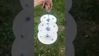 -Tier Vintage Blue White Cake Stand Rosenthal Rhapsody