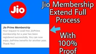 Jio || Jio Membership extend process || Jio free for 1 year 2019
