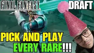 To Celebrate 4,000 Subs, I HAD TO PICK AND PLAY EVERY RARE | Final Fantasy Draft | MTG Arena