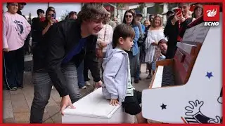 Brad Kella surprises shoppers with performance in Liverpool city centre