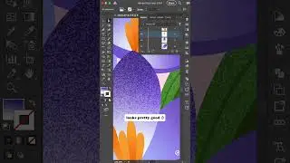 How to add grainy texture in Adobe illustrator Part-2😍 #tipsandtricks #adobeillustrator