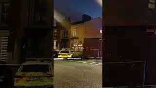 Man in hospital after police car 'mounts path' in crash with Sur-ron bike