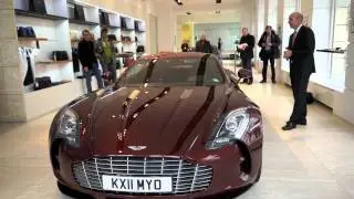Aston Martin One-77 erstmals in München @ Showroom am Odeonsplatz