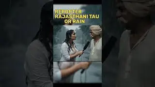 Ai Reporter , Rajasthani Tau or Rain #shorts #Veo3