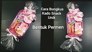 Cara Membungkus Kado Snack | Buket Snack Bentuk Permen | Gift Ideas | Candy Bouquet