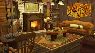 Ep# 391    Rusty Leaves Fall Lounge     The Sims 4 Gallery - Rooms