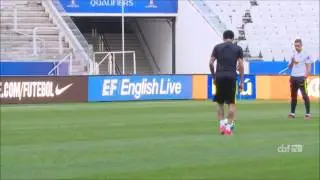 Practice makes perfect free-kick for Neymar