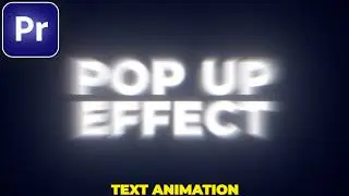 How to ADD POP UP EFFECT in Premiere Pro