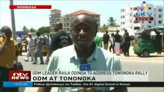 Hundreds of ODM supporters flock Tononoka grounds