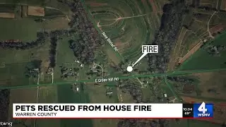 Homeowner displaced after shed fire spreads to house, pets rescued by neighbors