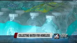 Bottled water drive for the homeless a success