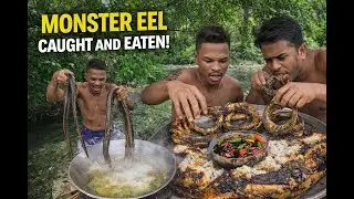 MONSTER EEL CAUGHT AND EATEN! #seafoodrecipe #seafoodlovers #seafoodrecipes #eel