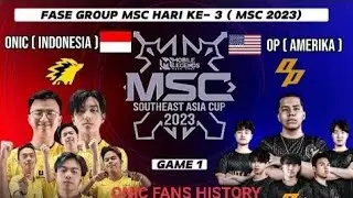 ONIC VS OP GAME 1 (Indonesia vs Amerika) | Highlight MSC 2023