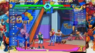 Ken infinite combo (X-men vs street fighter)