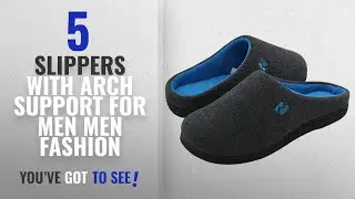 Top 10 Slippers With Arch Support For Men [Men Fashion Winter 2018 ]: RockDove Men's Two-Tone Memory