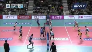 [Exciting Volleyball Rally (Korean League) // ft. Haley Eckerman]