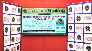 Hansraj Gujjar | Live Attempt@Office | India Book of Records | July 26, 2024