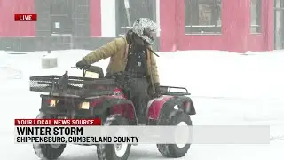 Person being towed crashes live on abc27 News+