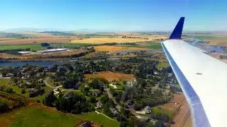 United Express CRJ200 landing at Idaho Falls Regional Airport!