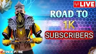 ROAD TO 1K SUBSCRIBERS🤯 FREE FIRE TELUGU LIVE 🔴 GUILDTRAILS🥵 1v1 #freefire #livestream #guildtrails