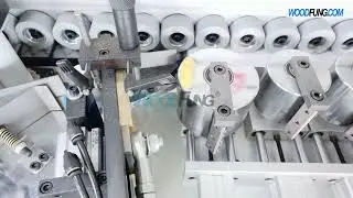 MY12T PUR EDGE BANDER WORKING WITH 60mm thickness board PUR edge bander,