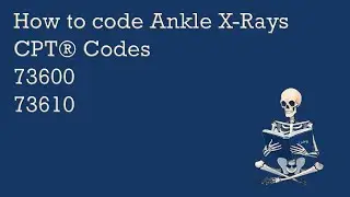 Ankle X-Ray Series &ndash; Diagnostic Radiology CPT&reg; Codes &ndash; 73600 & 73610