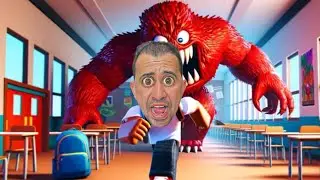 ESCAPE DO MOSTRO GIGANTE DA ESCOLA ROBLOX!