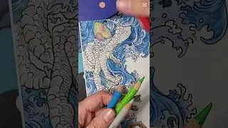 Color a rainbow fantasy egg with me! 🌈🥚 #coloralong #colorwithme #darkfairtales #adultcoloring