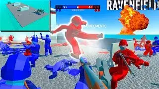 МИНИГАН, ОГНЕМЕТ и МУШКЕТЫ - RAVENFIELD ► ОБЗОР КАРТЫ РАВЕНФИЛД 20 vs 20 Моды