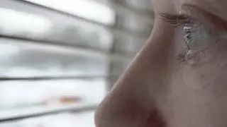 Tear Comes from Eye and Streaks Down Cheek | Stock Footage - Videohive
