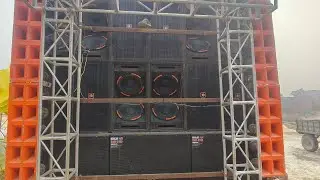 Dj sound testing of haider RADIO bass king of mau DJ competiti of saraswati puja 4k hd video #dj 