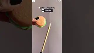 Cute burger sharpener 😱#sharpener #cute #new #gadgets #stationary #mini #toys #burger
