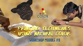Printing on Fabric Using Natural Colours  | Color Ashram Workshops #Naturalfabricprinting