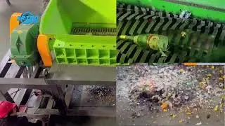 Glass bottles shredder beer bottles cola bottles crusher