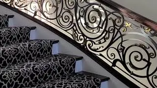 Custom Ornamental Iron Railings, St Charls Illinois 2021.