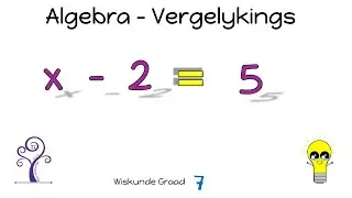 Wiskunde Graad 7 Algebraiese Vergelykings