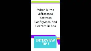 What is the difference between ConfigMaps and Secrets? #shorts