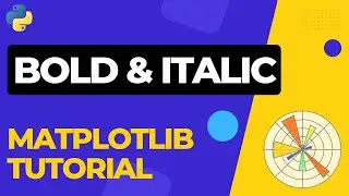 How to add BOLD and ITALIC text in Matplotlib |  Python Tutorial 02