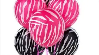 zebra print balloons